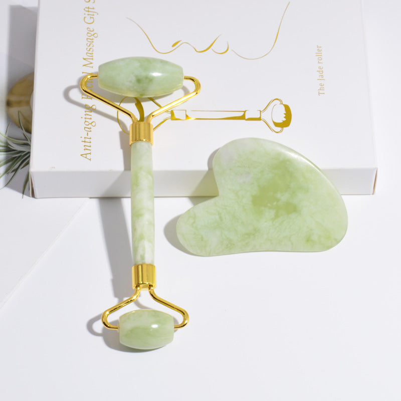 Coffret Soin Visage en Jade – Rouleau & Gua Sha