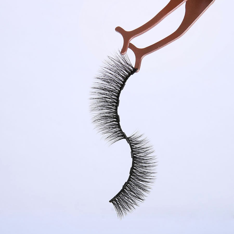 Ensemble de 5 Paires de Faux Cils Magnétiques avec Eyeliner Liquide Magnétique & Pince à Cils – Résistants à l'eau, Longue Tenue, Effet Naturel